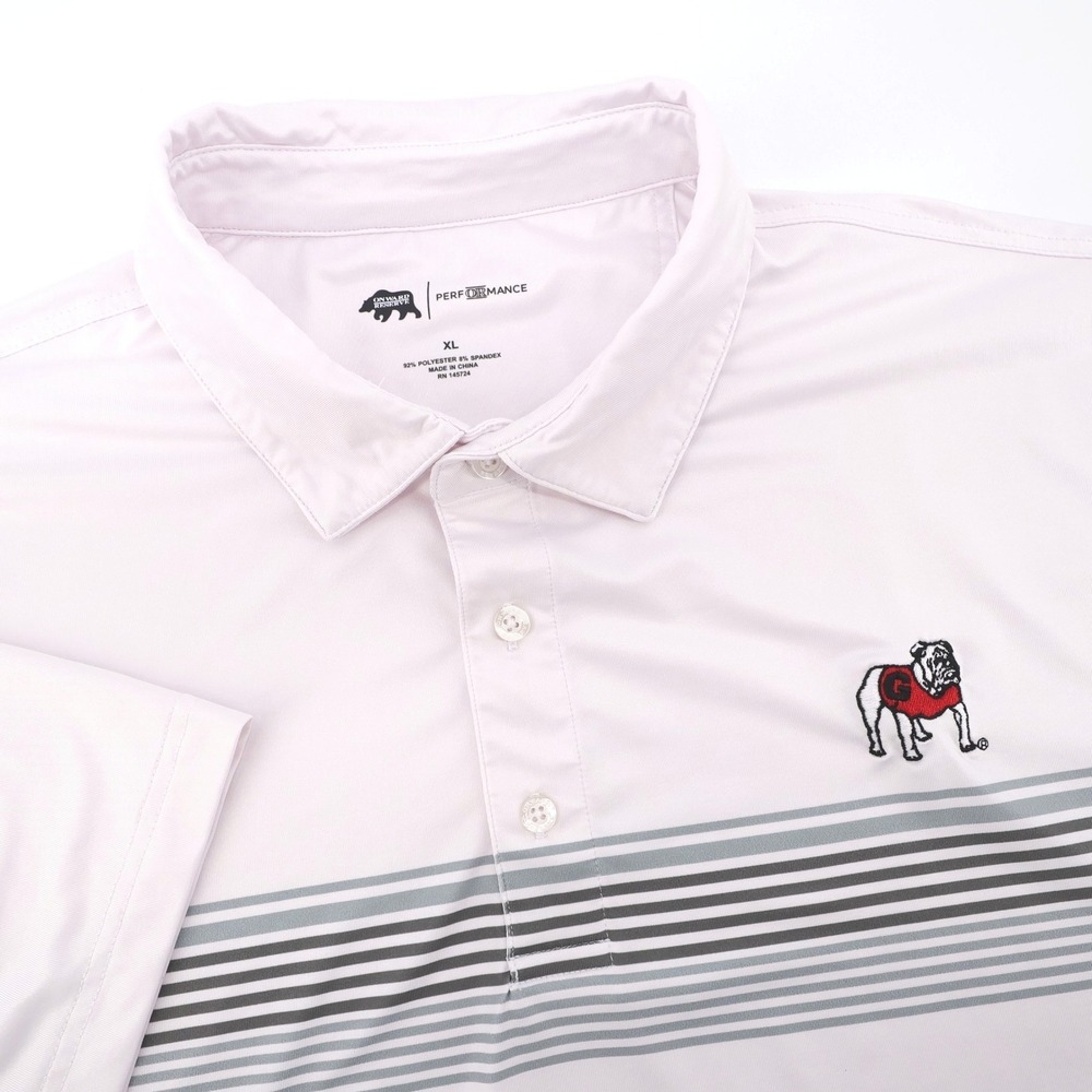 Onward Reserve Georgia Bulldogs Performance Polo Pink Short Sleeve Mens XL Shirt
